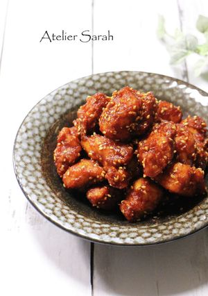 鶏胸肉で簡単♪韓国風ヤンニョムチキン-レシピのメイン写真