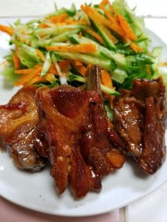簡単!調味料3つスペアリブマーマレード煮-レシピのメイン写真