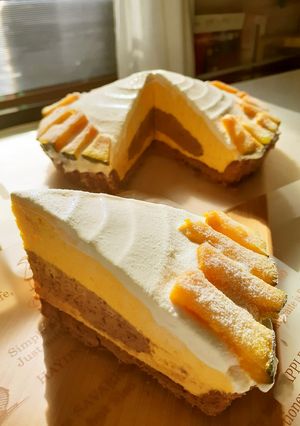 かぼちゃとココアのムース風♡ドームケーキ-レシピのメイン写真