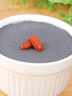【便秘解消】寒天で作る黒ゴマプリン-レシピのメイン写真