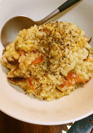 椎茸の和風リゾット-レシピのメイン写真