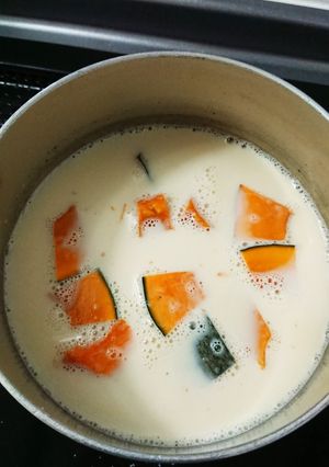 簡単★体ポカポカ♪カボチャの豆乳煮♪-レシピのメイン写真