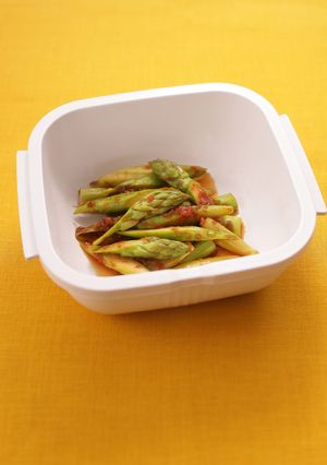 アスパラガスの梅肉あえ【レンジで約2分】-レシピのメイン写真