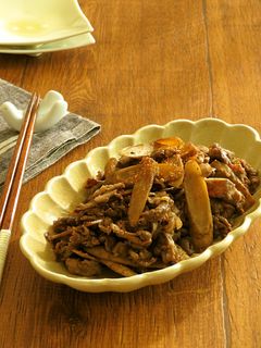ごはんがすすむ☆牛肉とごぼうの甘辛炒め-レシピのメイン写真