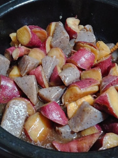 サツマイモ蒟蒻煮物(ゴマ風味定番煮物)-レシピのメイン写真