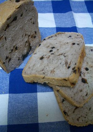 ブルーベリー＆赤ワインの天然酵母食パン-レシピのメイン写真