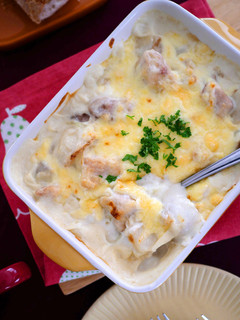 【フライパン1つ】鶏肉と里芋のグラタン-レシピのメイン写真