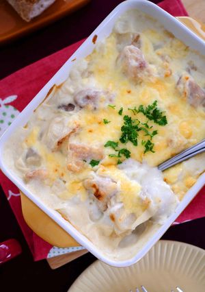 【フライパン1つ】鶏肉と里芋のグラタン-レシピのメイン写真