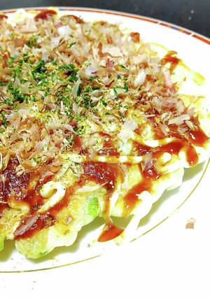水:薄力粉=1:1のお好み焼き-レシピのメイン写真