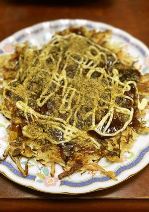 【使いきり】すいかの皮入りお好み焼き-レシピのメイン写真