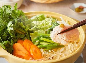柚子胡椒で食べる白だし鶏しゃぶ鍋-レシピのメイン写真