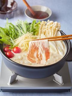 豆乳白だし豚しゃぶ鍋-レシピのメイン写真