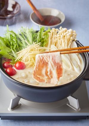 豆乳白だし豚しゃぶ鍋-レシピのメイン写真