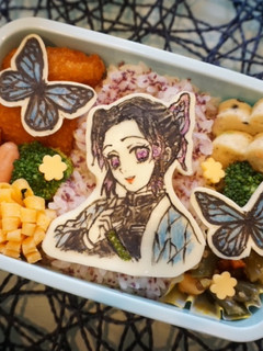 鬼滅の刃 胡蝶しのぶ オブアート弁当!-レシピのメイン写真