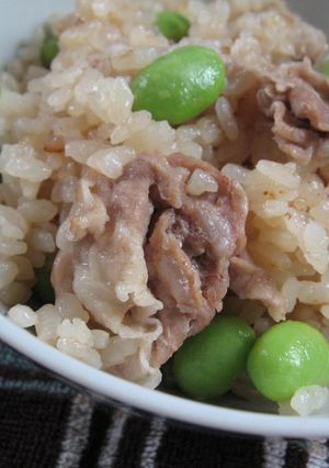 豚肉と枝豆ご飯-レシピのメイン写真