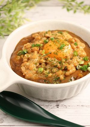 簡単！納豆カレーライス☆冷たいカレー-レシピのメイン写真
