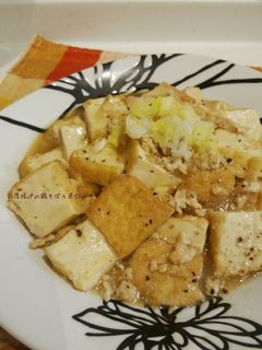 厚揚げの鶏そぼろ煮-レシピのメイン写真