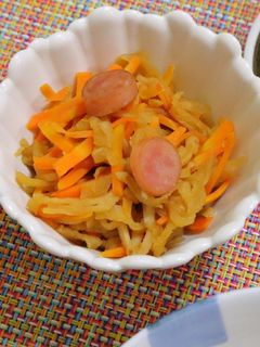 切り干し大根のソース炒め煮-レシピのメイン写真