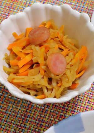 切り干し大根のソース炒め煮-レシピのメイン写真