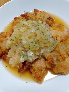 鶏唐揚げのおろしポン酢がけ-レシピのメイン写真