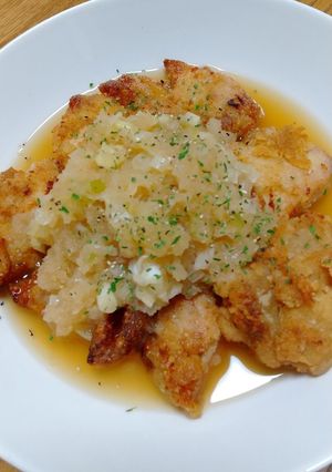 鶏唐揚げのおろしポン酢がけ-レシピのメイン写真