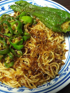 焦しかつおのスパゲティ ししとう添え-レシピのメイン写真