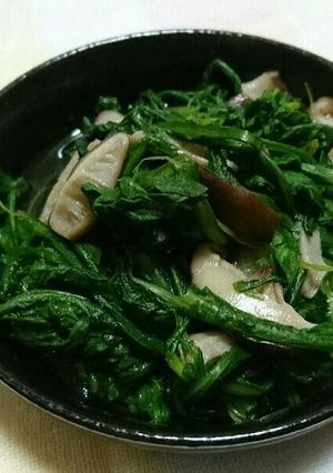 春菊ときのこの煮浸し-レシピのメイン写真