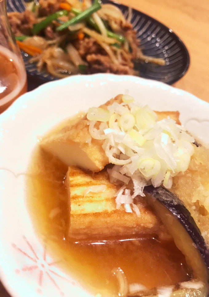 厚揚げと茄子の揚げ出しみぞれあん風-レシピのメイン写真