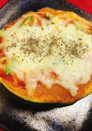 かぼちゃミートチーズ焼き-レシピのメイン写真