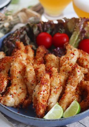 ボリューム満点！鶏むね肉の柚七味フライ☆-レシピのメイン写真