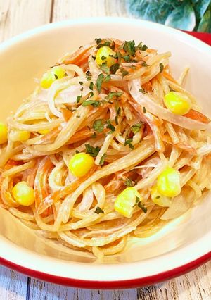 人参とコーンのスパゲッティサラダ-レシピのメイン写真