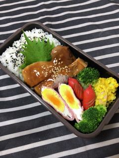 男子高校生弁当★87 とりの照り焼き弁当-レシピのメイン写真