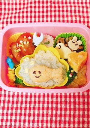 ペッパピッグ　ゴールディ　キャラ弁デコ弁-レシピのメイン写真