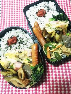 高校男子弁当♡メインは特に、、卵とじ?-レシピのメイン写真