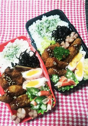 野球少年弁当♡チキンかつ-レシピのメイン写真