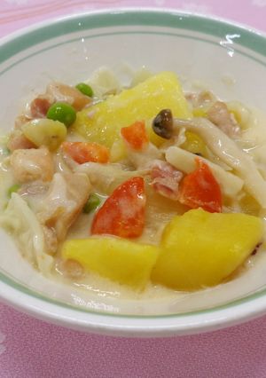 秋野菜のシチュー@倉敷市学校給食-レシピのメイン写真