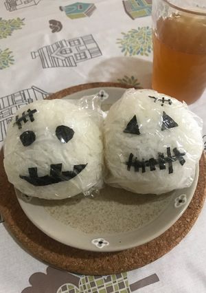 ハロウィンおにぎり-レシピのメイン写真