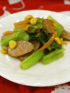 小松菜のカレー炒め-レシピのメイン写真