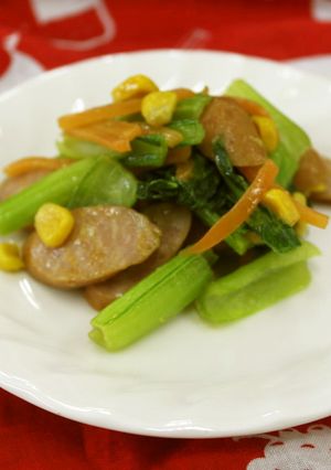 小松菜のカレー炒め-レシピのメイン写真