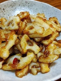 レンコン甘辛炒め♪-レシピのメイン写真