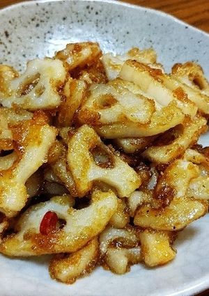レンコン甘辛炒め♪-レシピのメイン写真