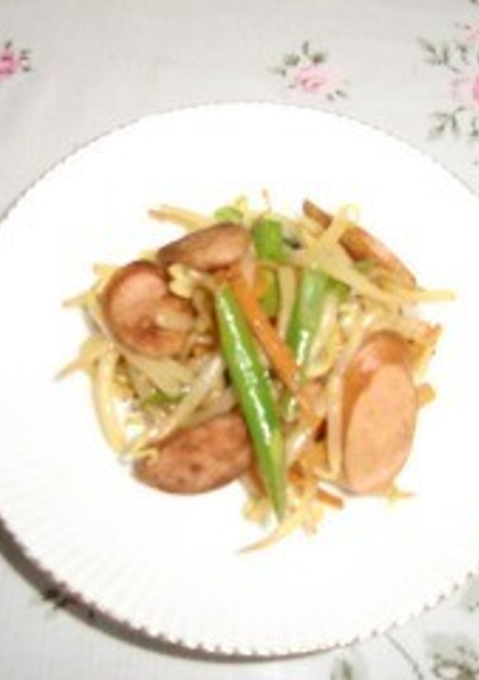 もやしとウインナーのカレー炒め-レシピのメイン写真