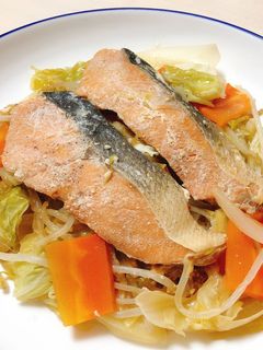 野菜たっぷり!鮭のちゃんちゃん焼き-レシピのメイン写真