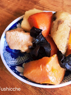 和みの味♡柿と鶏肉のほっこり煮-レシピのメイン写真