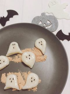 ハロウィンおばけ白玉-レシピのメイン写真