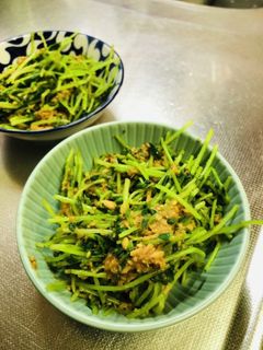 豆苗とツナの胡麻和え-レシピのメイン写真