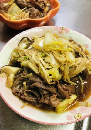 フライパンですき焼き-レシピのメイン写真