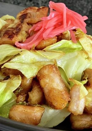 鶏肉キャベツのカレー炒め-レシピのメイン写真