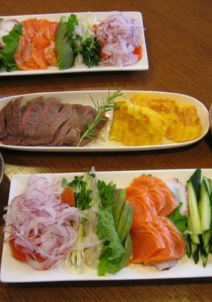 手巻き寿司☆スタミナ満点ステーキ巻き～☆-レシピのメイン写真