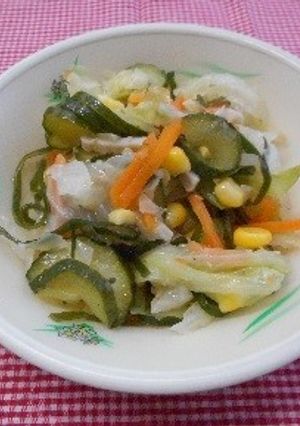 学校給食：りっちゃんの元気サラダ-レシピのメイン写真